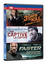 Picture of 3 Days to Kill/Captive/Faster: DVD Triple Feature (Bilingual)