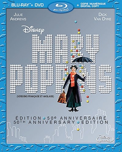 Picture of Mary Poppins: Edition 50e Anniversaire (Bilingual) [Blu-ray + DVD + Copie numerique]