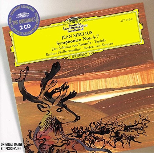 Picture of SIBELIUS: SYMPHONIES NO. 4  by KARAJAN,HERBERT VON