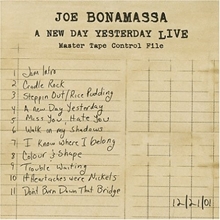 Picture of A NEW DAY YESTERDAY LIVE by BONAMASSA,JOE