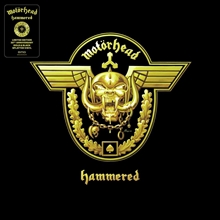 Picture of HAMMERED (20TH ANNIVERSARY LIMITED GOLD & BLACK SPLATTER VINYL) by MOTORHEAD