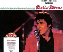 Picture of MERRY CHRISTMAS EVERYONE (Red & White Marble Vinyl) by SHAKIN' STEVENS [LP]