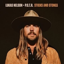 Picture of Sticks And Stones (Indie Exclusive Vinyl) (Opaque dark blue w/white swirl)  by Lukas Nelson & Promise Of The Real