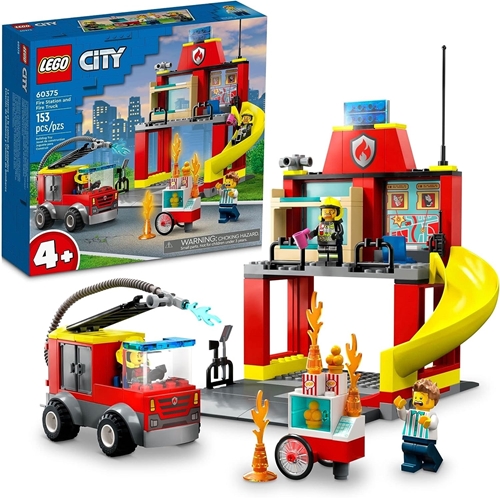 Picture of LEGO-City Fire-Fire Station and Fire Truck