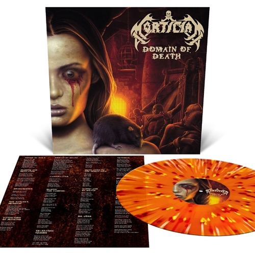 Picture of Domain Of Death (Orange Krush With Splatter Edition) (LP)  by Mortician