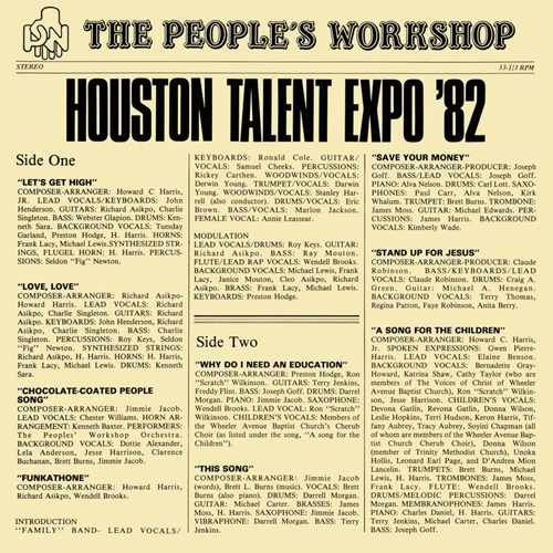 Picture of HOUSTON TALENT EXPO '82 (LP)                                       by THE PEOPLE'S WORKSHOP   