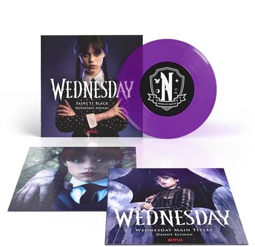 Picture of Wednesday - Paint It Black/Main Titles (7inch)  by Wednesday Addams