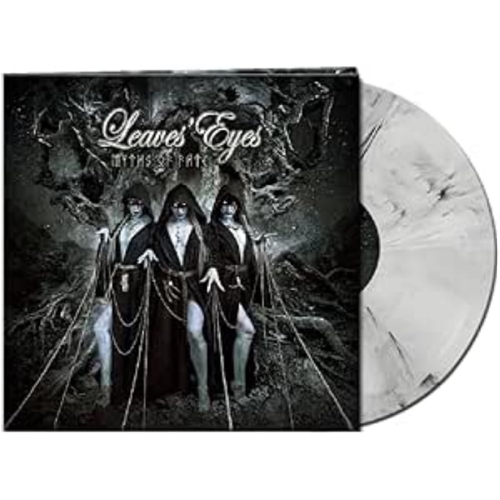 Picture of MYTHS OF FATE (WHITE/BLACK MARBLED VINYL)  by LEAVES EYES