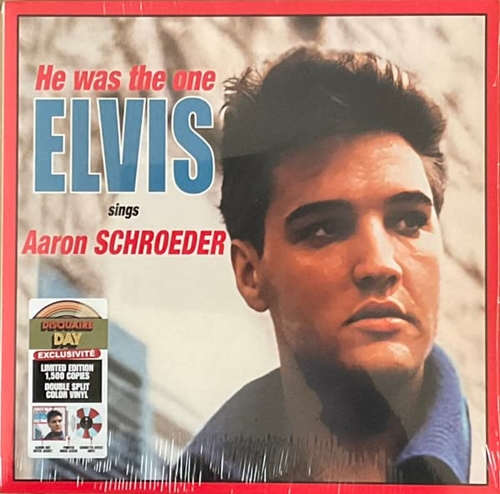 Picture of HE WAS THE ONE (ELVIS SINGS AARON SCHROEDER) (CORNETTO EFFECT RED/BLUE VINYL) (RSD 2023)