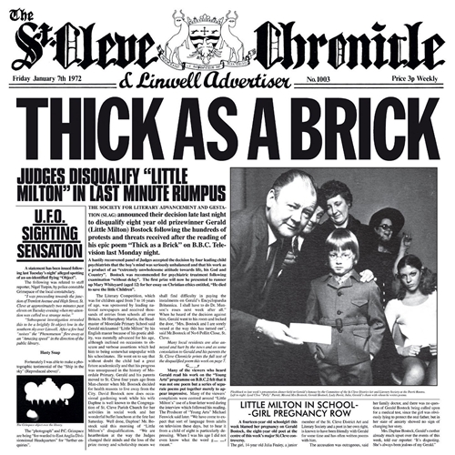 Picture of THICK AS A BRICK (STEVE WILSON  by JETHRO TULL