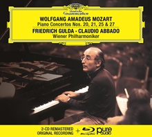 Picture of Mozart: Piano Concertos Nos. 20, 21, 25 & 27  by Wiener Philharmoniker, Claudio Abbado Friedrich Gulda