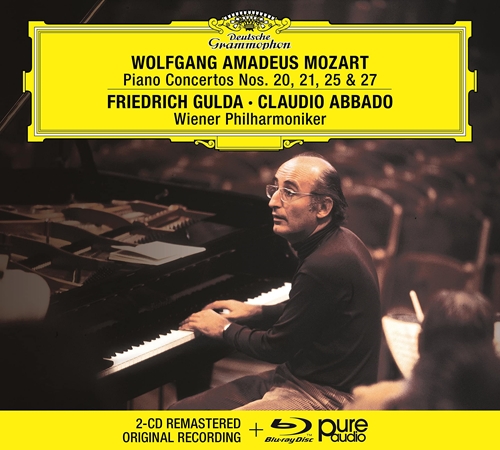 Picture of Mozart: Piano Concertos Nos. 20, 21, 25 & 27  by Wiener Philharmoniker, Claudio Abbado Friedrich Gulda