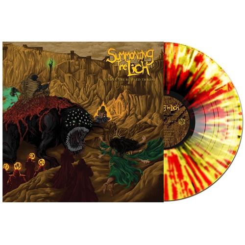 Picture of Under The Reviled Throne (Transparent Yellow W/ Heavy Black & Red Splatter Lp) (LP)  by Summoning The Lich