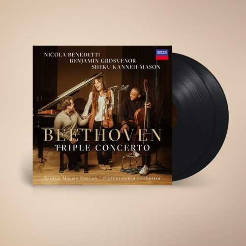 Picture of BEETHOVEN TRIPLE CONCERT (2LP) by NICOLA BENEDETTI/BENJAMIN GROSVENOR/SHEKU KANNEH-MASON