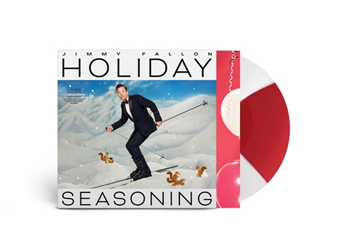 Picture of HOLIDAY SEASONING (PEPPERMINT SWIRL VINYL)(LP) by JIMMY FALLON