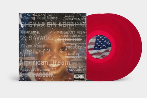 Picture of American Dream (Translucent Red Vinyl) (LP)  by 21 Savage