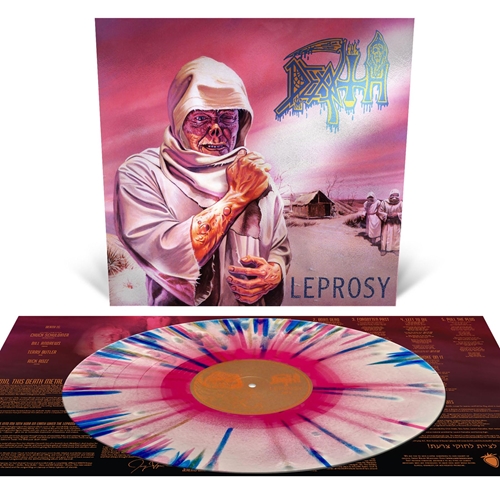 Picture of Leprosy (Reissue) (Hot Pink, Bone White, Blue Jay Tri Colour Merge W Splatter) (LP)  by Death