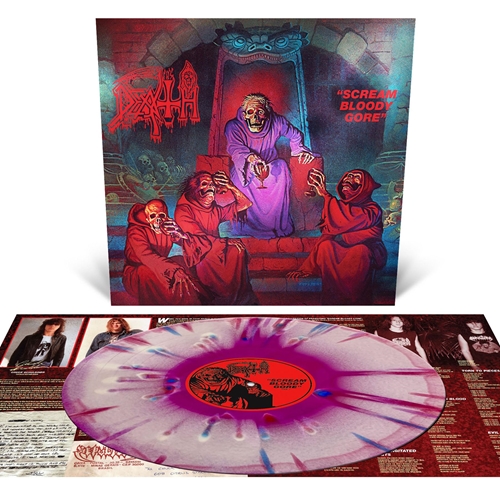 Picture of Scream Bloody Gore (Neon Violet, Bone White, Red Tri Color Merge With Splatter (LP)  by Death