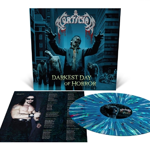 Picture of Darkest Day Of Horror (Sea Blue With Splatter Edition) (LP)  by Mortician