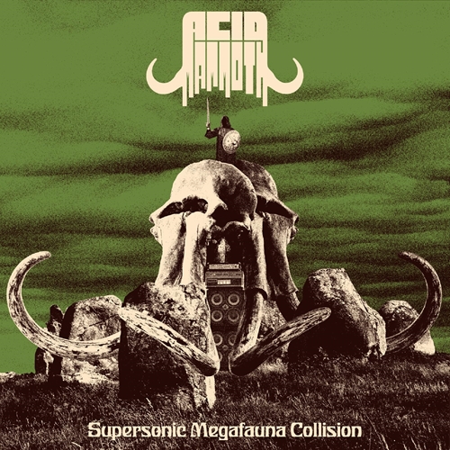 Picture of SUPERSONIC MEGAFAUNA COLLISION (HALF-HALF TRANSP. GREEN/SPLATTER BLACK/RED VINYL)