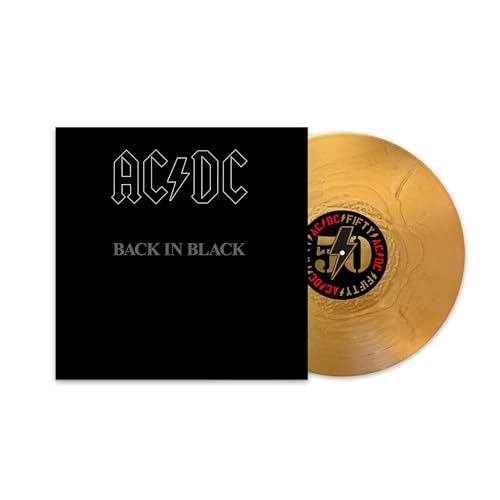 Picture of Back In Black (50th Anniversary Gold Color Vinyl) (LP)  by AC/DC