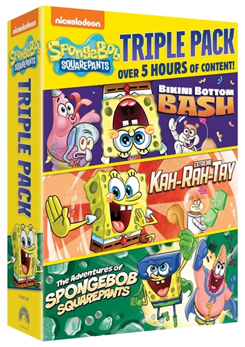 Picture of SpongeBob SquarePants Triple Pack: Bikini Bottom Bash/Extreme Kah-Rah-Tay/Adventures [DVD]