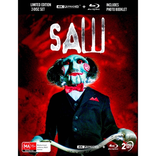 Picture of SAW (2004) - LIMITED EDITION 3D LENTICULAR HARDCASE + PHOTO BOOKLET [UHD+Blu-ray]