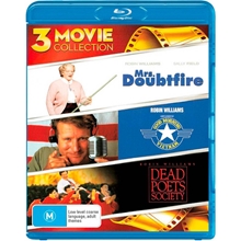 Picture of 3 ROBIN WILLIAMS MOVIE COLLECTION: MRS DOUBTFIRE / GOOD MORNING / DEAD POETS [3 Blu-ray]