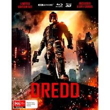 Picture of DREDD (2012) - LIMITED EDITION 3D LENTICULAR HARDCASE + ART CARDS [UHD+2 Blu-ray]