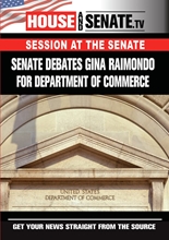 Picture of SENATE DEBATES GINA RAIMONDO FOR DEPARTMENT OF