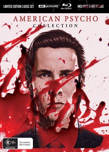 Picture of AMERICAN PSYCHO COLLECTION (2000 - 2002) - LIMITED EDITION BLOOD PACK + ART CARDS [UHD+2 Blu-ray]