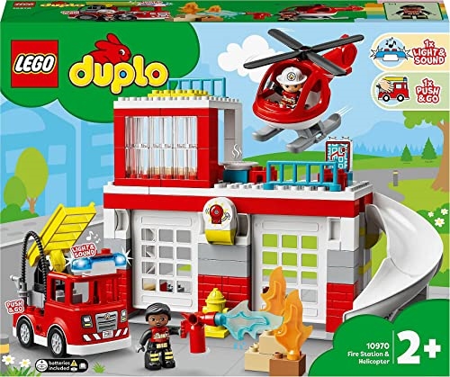 Picture of LEGO-DUPLO Town-Fire Station & Helicopter