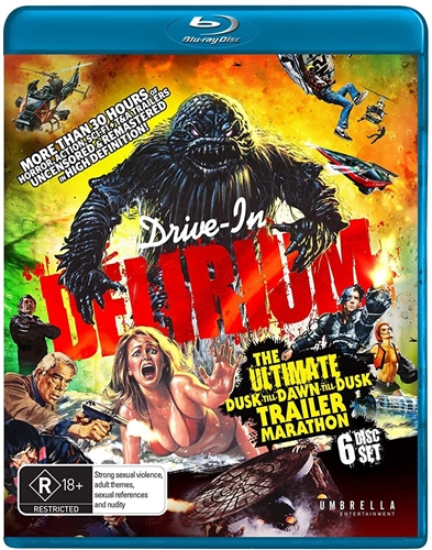 Picture of DRIVE-IN DELIRIUM: ULTIMATE DUSK-TIL-DAWN-TIL-DUSK TRAILER MARATHON (BLU-RAY)