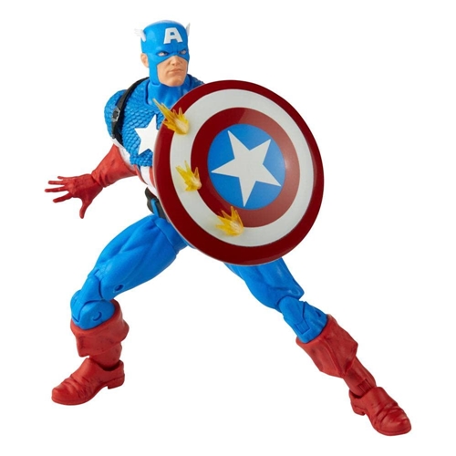 Picture of Hasbro Marvel Legends Series 20th Anniversary Series 1 Captain America 6-inch Action Figure Collectible Toy, 14 Accessories (F3439)