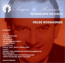 Picture of Helge Roswaenge: Dane with the High D (Singers to Remember)