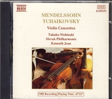 Picture of Mendelssohn Tchaikovsky Violin Concertos - Audio CD