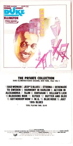 Picture of The Private Collection, Vol. 4: Studio Sessions: New York 1963  by Vol. 4: Studio Sessions: New York 1963 by Duke Ellington The Private Collection