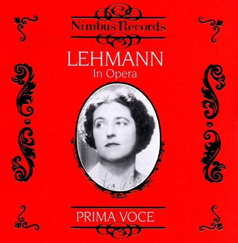 Picture of Lehmann in Opera