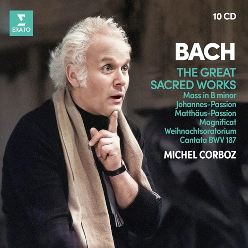 Picture of Bach: Mass in B Minor, Johannes-Passion, Matthäus-Passion, Christmas Oratorio, Magnificat, Cantata BWV 187 (10CD Box Set)  by Michel Corboz