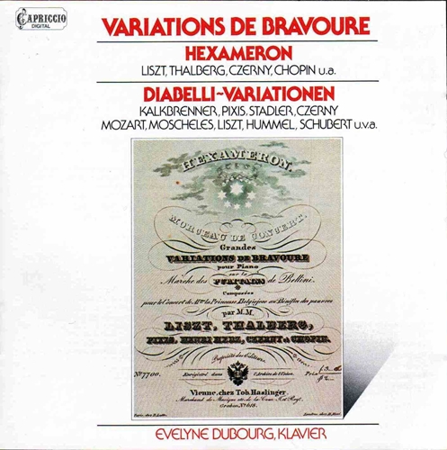 Picture of Variations De Bravoure / Evelyn Dubourg  by Variations De Bravoure / Evelyn Dubourg by Anton Diabelli