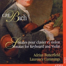 Picture of CPE BACH VIOLIN SONATAS  by BUTTERFIELD / CUMMINGS