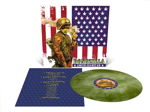 Picture of Amerijuanican (Bone White/Swamp Green Galaxy Effect Merge Vinyl) (LP) by Bongzilla