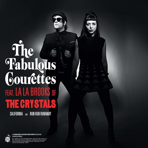 Picture of The Courettes Featuring La La Brooks - California (Red 7 Inch Vinyl) [7 INCH]