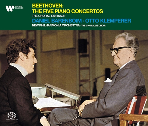 Picture of Beethoven: The 5 Piano Concertos, Choral Fantasy (3CD) by Otto Klemperer, Daniel Barenboim